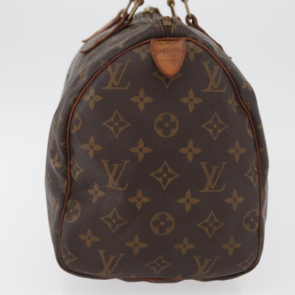 LOUIS VUITTON Monogram Speedy 30 Hand Bag M41526 LV Auth BAZ543