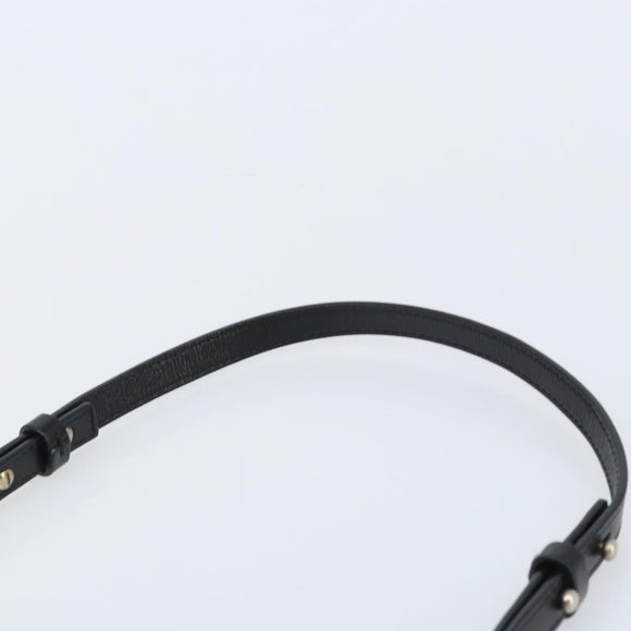 Chloe Etel Hand Bag Leather 2way Black Gold Auth BAZ546