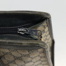 GUCCI GG Supreme Sherry Line Hand Bag PVC Navy Gold 010 378 Auth BAZ548-15