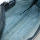 GUCCI GG Supreme Sherry Line Hand Bag PVC Navy Gold 010 378 Auth BAZ548-17