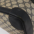 GUCCI GG Supreme Boston Bag PVC Navy Gold Auth BAZ551-12