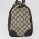 GUCCI GG Supreme Boston Bag PVC Navy Gold Auth BAZ551-5