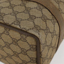 GUCCI GG Supreme Web Sherry Line Boston Bag PVC Beige Gold 40 02 006 Auth BAZ553-9