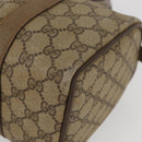 GUCCI GG Supreme Web Sherry Line Boston Bag PVC Beige Gold 40 02 006 Auth BAZ553-14