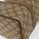 GUCCI GG Supreme Web Sherry Line Boston Bag PVC Beige Gold 40 02 006 Auth BAZ553-15