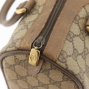 GUCCI GG Supreme Web Sherry Line Boston Bag PVC Beige Gold 40 02 006 Auth BAZ553-10