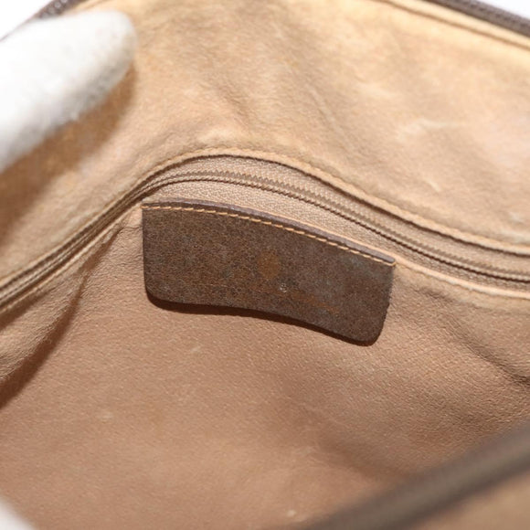 GUCCI GG Supreme Web Sherry Line Boston Bag PVC Beige Gold 40 02 006 Auth BAZ553