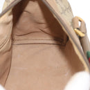 GUCCI GG Supreme Web Sherry Line Boston Bag PVC Beige Gold 40 02 006 Auth BAZ553-19