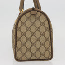 GUCCI GG Supreme Web Sherry Line Boston Bag PVC Beige Gold 40 02 006 Auth BAZ553-3