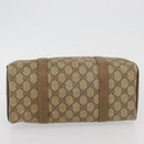 GUCCI GG Supreme Web Sherry Line Boston Bag PVC Beige Gold 40 02 006 Auth BAZ553-5