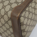 GUCCI GG Supreme Web Sherry Line Boston Bag PVC Beige 02 98 8 0468 Auth BAZ555-15