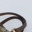 GUCCI GG Supreme Web Sherry Line Boston Bag PVC Beige 02 98 8 0468 Auth BAZ555-8