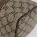 GUCCI GG Supreme Web Sherry Line Boston Bag PVC Beige Gold 40 02 006 Auth BAZ556-16