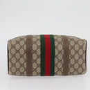 GUCCI GG Supreme Web Sherry Line Boston Bag PVC Beige Gold 40 02 006 Auth BAZ556-5