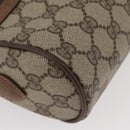 GUCCI GG Supreme Web Sherry Line Shoulder Bag PVC Beige 98 02 004 Auth BAZ558-10