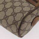 GUCCI GG Supreme Web Sherry Line Shoulder Bag PVC Beige 98 02 004 Auth BAZ558-11