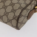 GUCCI GG Supreme Web Sherry Line Shoulder Bag PVC Beige 98 02 004 Auth BAZ558-13