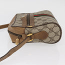 GUCCI GG Supreme Web Sherry Line Shoulder Bag PVC Beige 98 02 004 Auth BAZ558-5