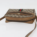 GUCCI GG Supreme Web Sherry Line Shoulder Bag PVC Beige 98 02 004 Auth BAZ558-6