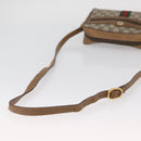 GUCCI GG Supreme Web Sherry Line Shoulder Bag PVC Beige 98 02 004 Auth BAZ558-7