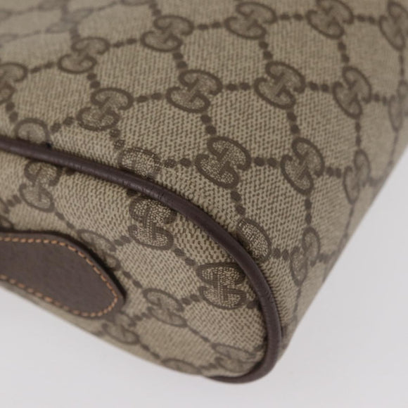 GUCCI GG Supreme Web Sherry Line Shoulder Bag PVC Beige 56 02 087 Auth BAZ559