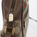 GUCCI GG Supreme Web Sherry Line Shoulder Bag PVC Beige 56 02 087 Auth BAZ559-15