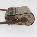 GUCCI GG Supreme Web Sherry Line Shoulder Bag PVC Beige 56 02 087 Auth BAZ559-5