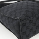 GUCCI GG Canvas Jackie Schultertasche Leder Schwarz Silber 001 3355 Auth BAZ566A-14