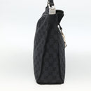 GUCCI GG Canvas Jackie Schultertasche Leder Schwarz Silber 001 3355 Auth BAZ566A-3