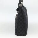 GUCCI GG Canvas Jackie Schultertasche Leder Schwarz Silber 001 3355 Auth BAZ566A-4