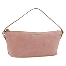 GUCCI Accessory Pouch Suede Pink Gold 039 1103 Auth BAZ567-1