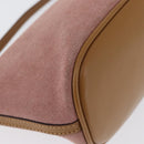 GUCCI Accessory Pouch Suede Pink Gold 039 1103 Auth BAZ567-12