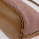 GUCCI Accessory Pouch Suede Pink Gold 039 1103 Auth BAZ567-13