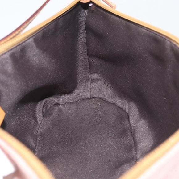 GUCCI Accessory Pouch Suede Pink Gold 039 1103 Auth BAZ567