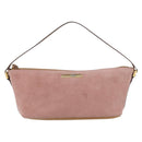 GUCCI Accessory Pouch Suede Pink Gold 039 1103 Auth BAZ567-2