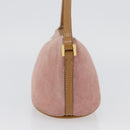 GUCCI Accessory Pouch Suede Pink Gold 039 1103 Auth BAZ567-4