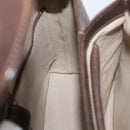 GUCCI Shoulder Bag Leather Brown Gold Auth BAZ570-18