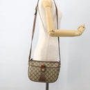 GUCCI GG Supreme Web Sherry Line Bag PVC Beige Gold 89 02 032 Auth BAZ577-23