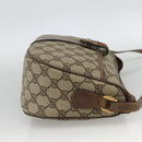 GUCCI GG Supreme Web Sherry Line Bag PVC Beige Gold 89 02 032 Auth BAZ577-5