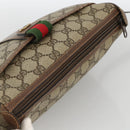 GUCCI GG Supreme Web Sherry Line Bag PVC Beige Gold 89 02 032 Auth BAZ577-6