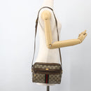 GUCCI GG Supreme Web Sherry Line Bag PVC Beige Gold 75 02 004 Auth BAZ578-22