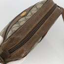 GUCCI GG Supreme Web Sherry Line Bag PVC Beige Gold 75 02 004 Auth BAZ578-6