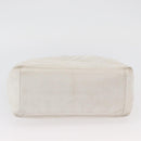 CHANEL Chain Hand Bag Leather White CC Auth BAZ593A-10
