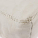 CHANEL Chain Hand Bag Leather White CC Auth BAZ593A-11