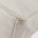 CHANEL Chain Hand Bag Leather White CC Auth BAZ593A-14
