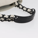 CHANEL Chain Hand Bag Leather White CC Auth BAZ593A-8