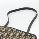 Christian Dior Trotter Canvas Shoulder Bag Navy Gold Auth BAZ595A-8
