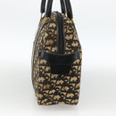 Christian Dior Trotter Canvas Hand Bag Navy Gold Auth BAZ596-4