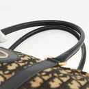 Christian Dior Trotter Canvas Hand Bag Navy Gold Auth BAZ596-8