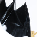 Salvatore Ferragamo Gancini Hand Bag Patent leather 2way Black Gold Auth BAZ603-24